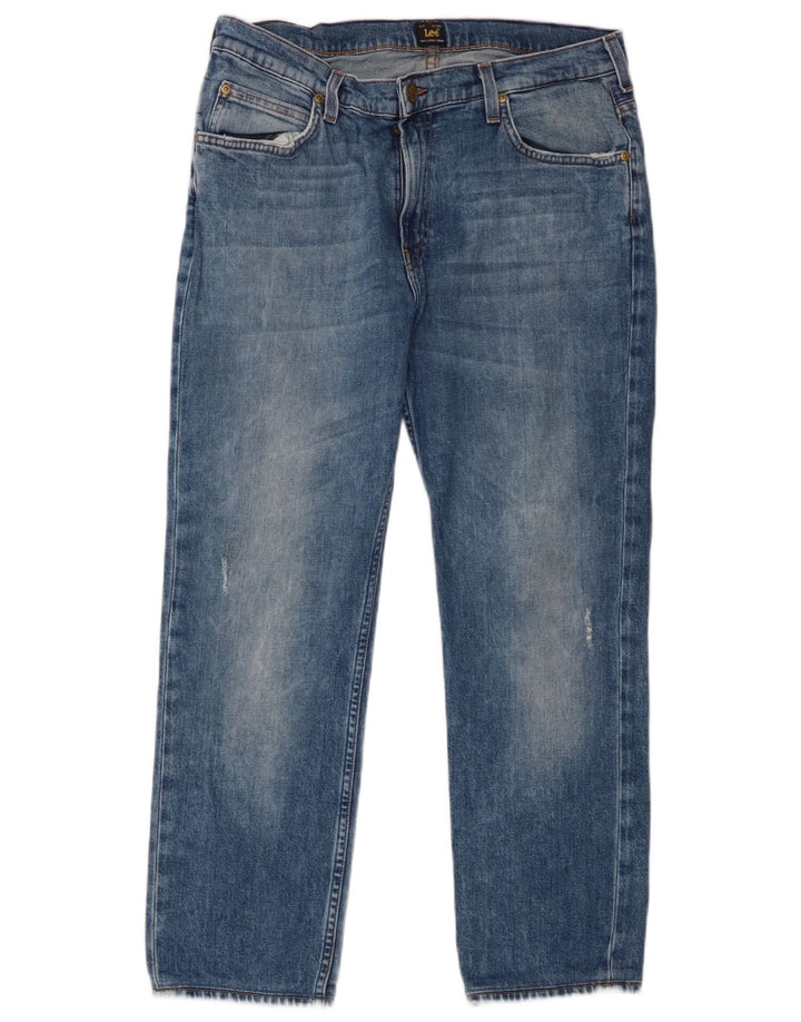 Blugi Lee Rider Straight pentru bărbați W34 L26 Bumbac albastru
