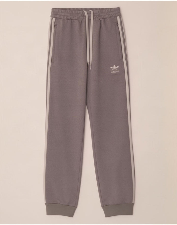 Pantaloni de trening pentru bărbați Adidas Pantaloni de jogging Mici Gri Poliester