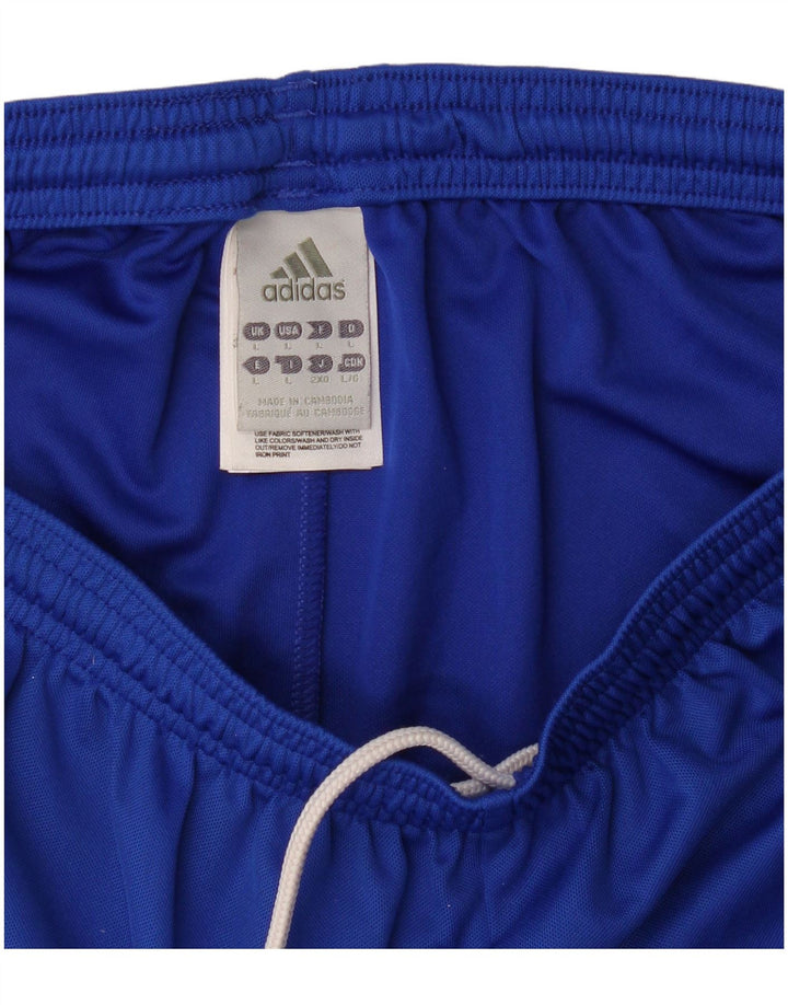Pantaloni scurți sport pentru bărbați Adidas, mari, albastru, poliester