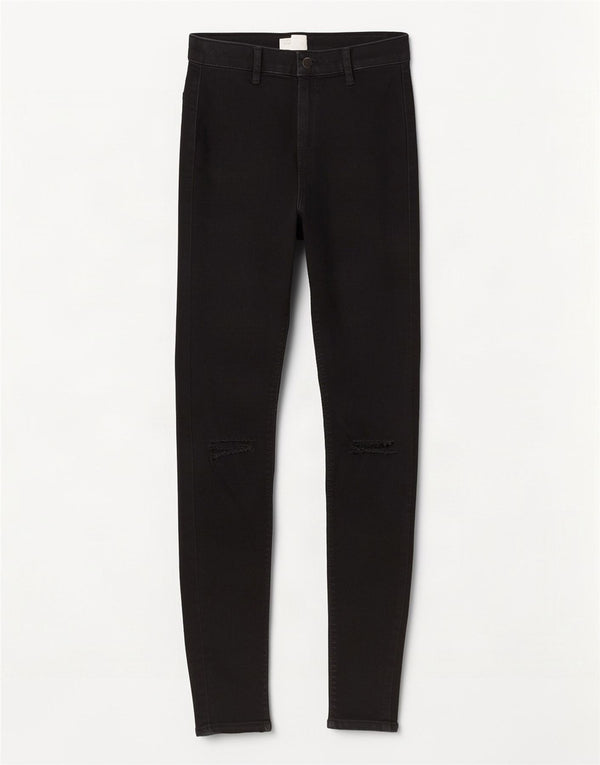 Topshop Jeans Joni Super Skinny pentru femei W26 L30 bumbac negru