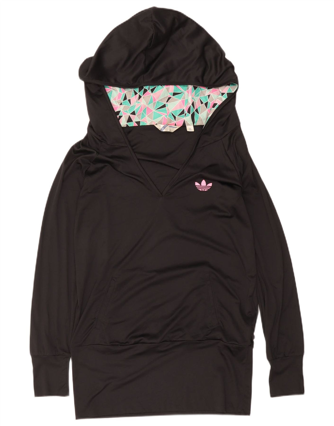 Pulover Adidas pentru femeie cu glugă EU 38 Poliester mediu negru