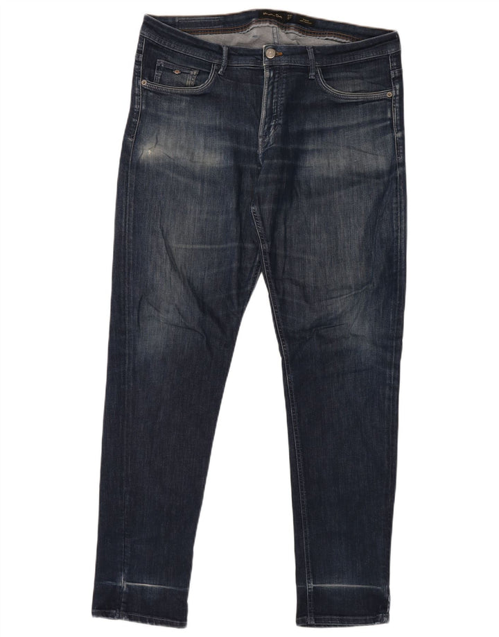 Blugi subțiri pentru bărbați MASSIMO DUTTI EU 48 XL W38 L32 Albastru