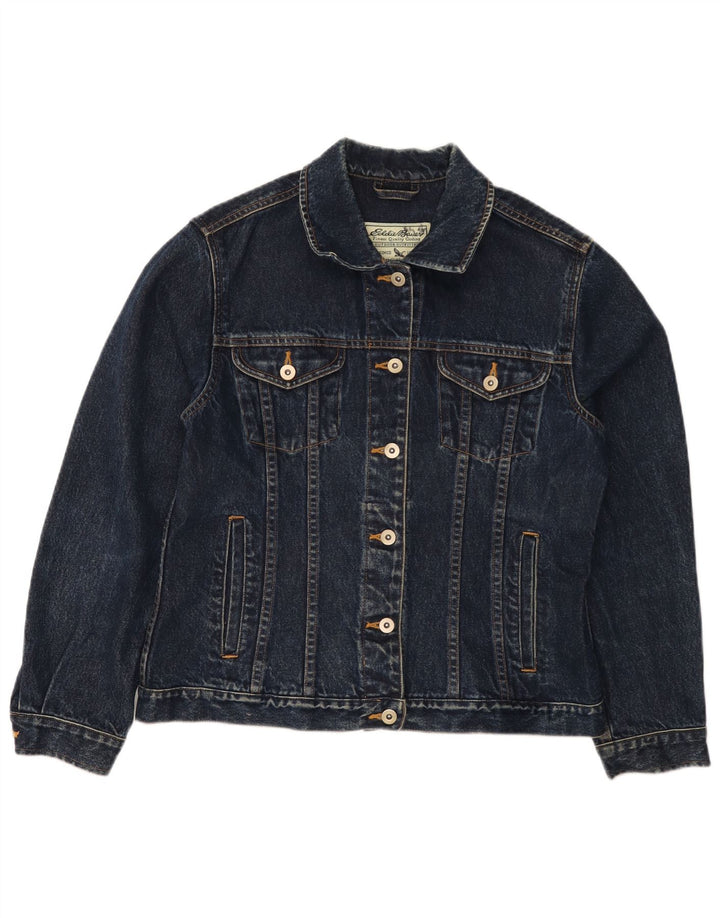 EDDIE BAUER Jachetă de blugi pentru femei UK 14 Medium Bluemarin Bumbac