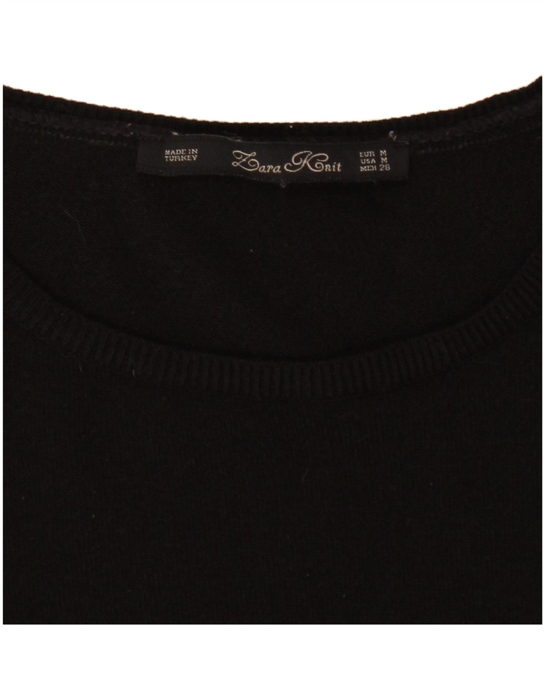 Rochie cu mânecă lungă pentru femei Zara UK 12 Medium Black