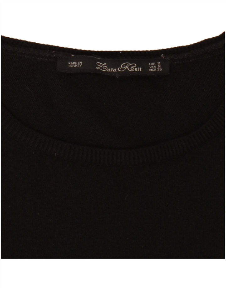 Rochie cu mânecă lungă pentru femei Zara UK 12 Medium Black