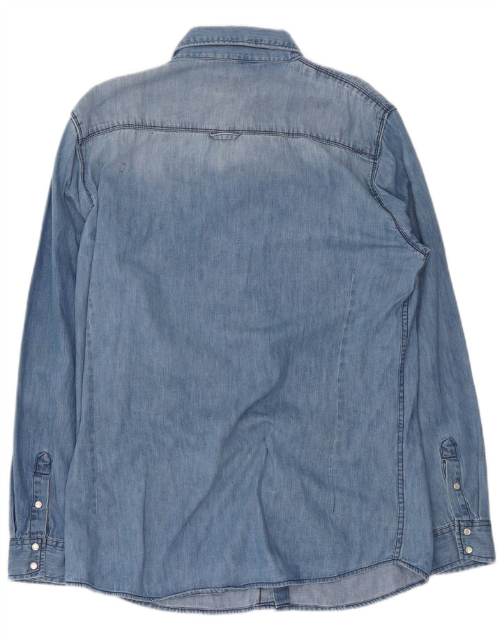 Cămașă de blugi pentru bărbați Bench XL Bumbac albastru