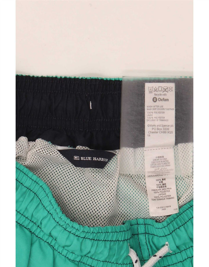 Marks & Spencer Pantaloni scurți de baie pentru bărbați Blue Harbour Poliester verde mediu