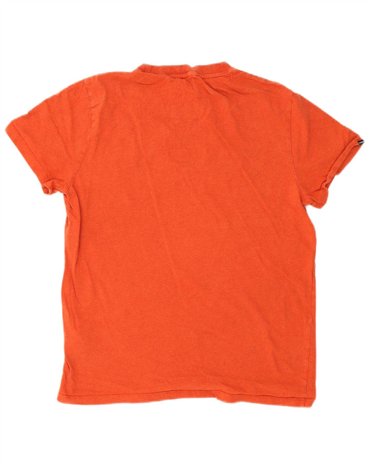 Tricou Superdry pentru bărbați Top mare din bumbac portocaliu