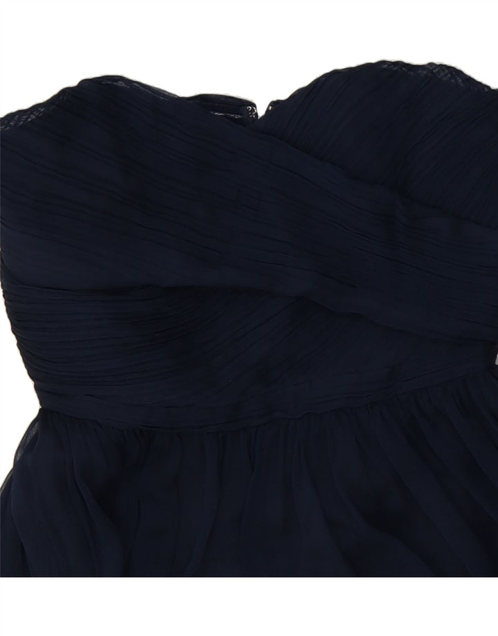 J. CREW Womens Strapless Dress US 8 Medium Navy Blue Polyester Vintage J. Crew and Second-Hand J. Crew from Messina Hembry 