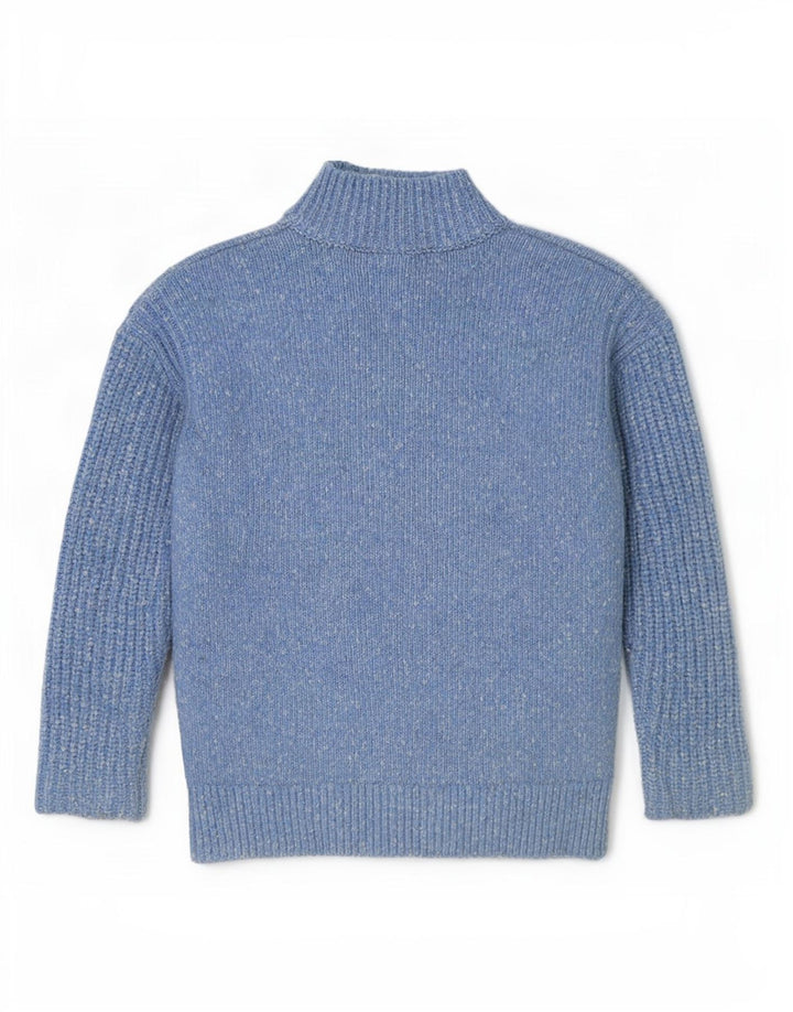 Pulover cu gât țestoasă pentru femei Marks & Spencer UK 14 Medium Blue Flecked