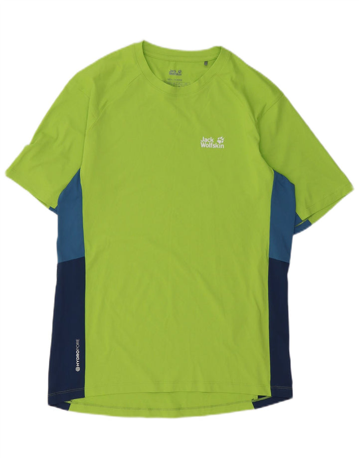 Tricou Jack Wolfskin pentru bărbați Top mic verde poliester color bloc