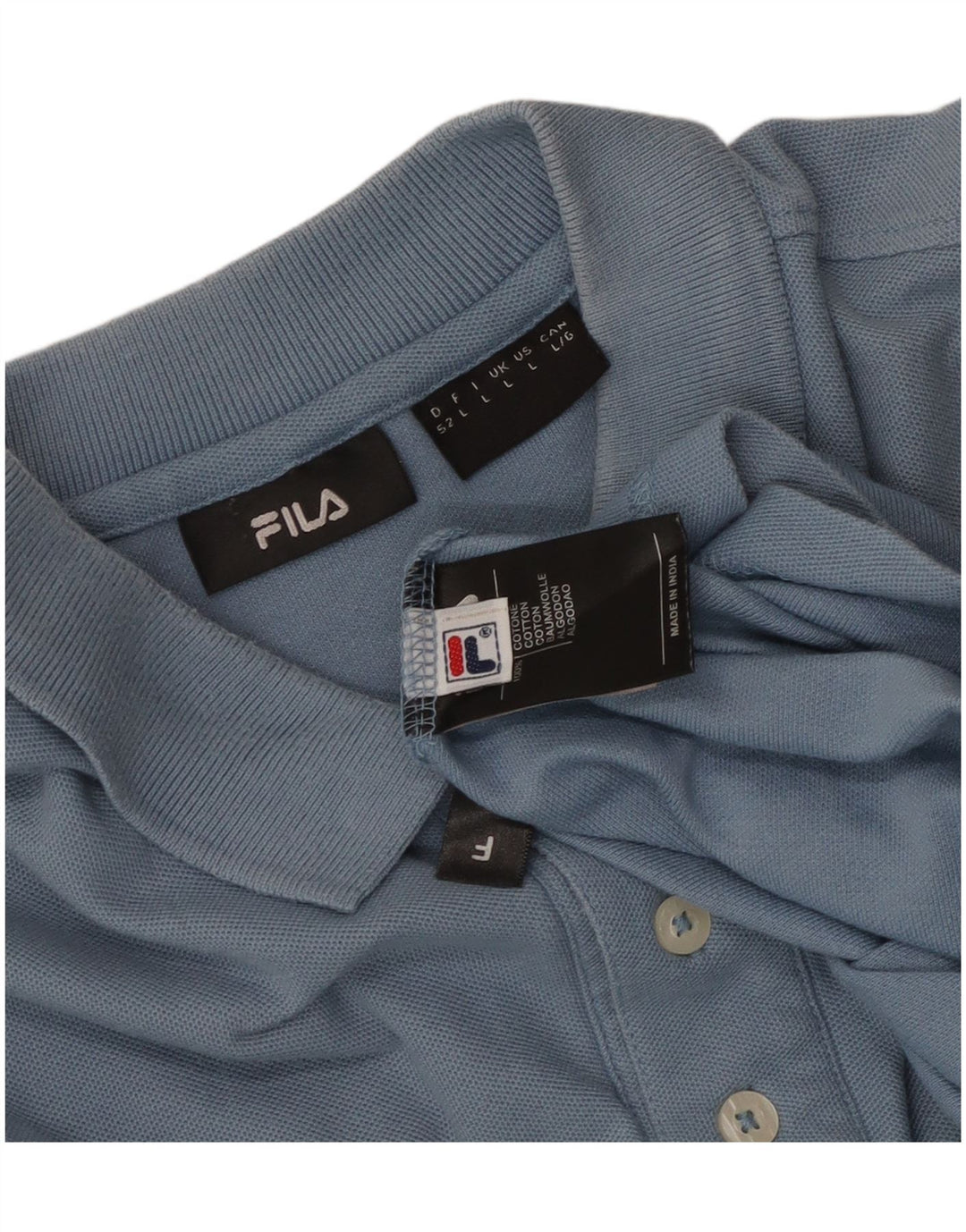 Tricou polo Fila pentru bărbați, mare, albastru, bumbac
