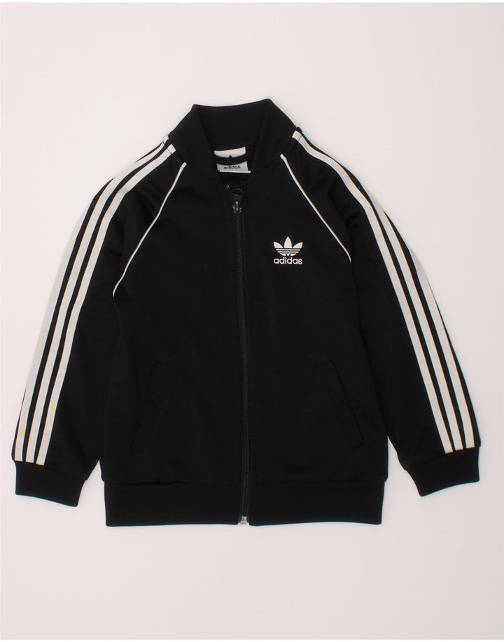 Jachetă de trening pentru băieți Adidas 2-3 ani poliester negru