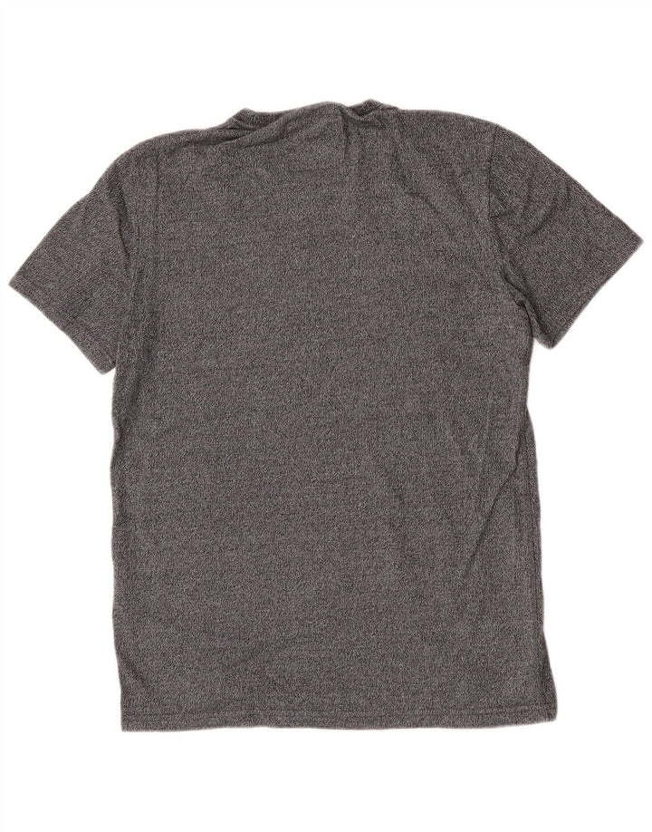 Tricou grafic pentru bărbați Superdry Top din bumbac cu pete gri mediu
