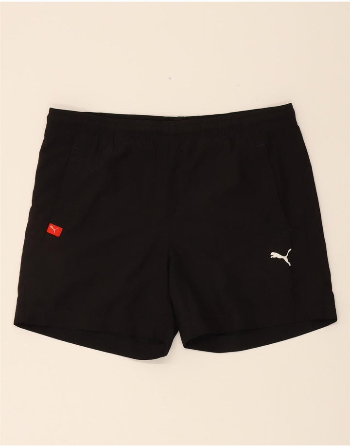 PUMA Mens Sport Shorts Small  Black Polyester Vintage Puma and Second-Hand Puma from Messina Hembry 