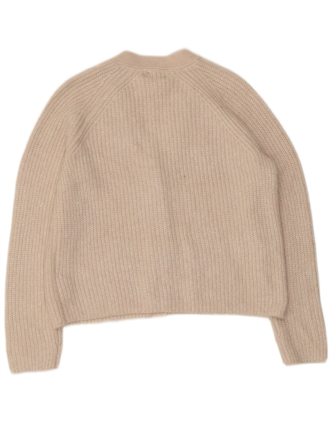 Pulover cardigan pentru femei Fat Face UK 12 Poliester alb mediu