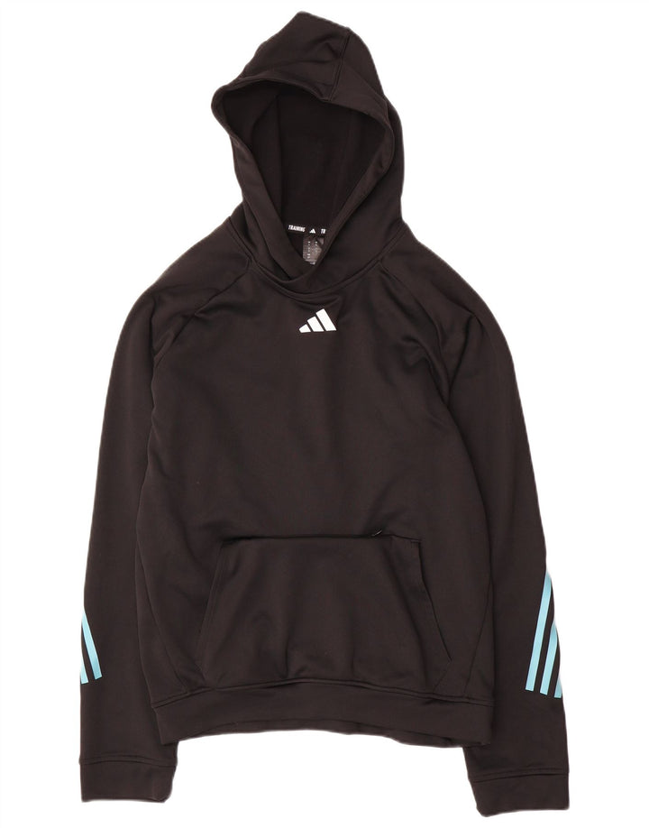 Pulover Adidas Aeroready pentru bărbați, poliester mic, negru