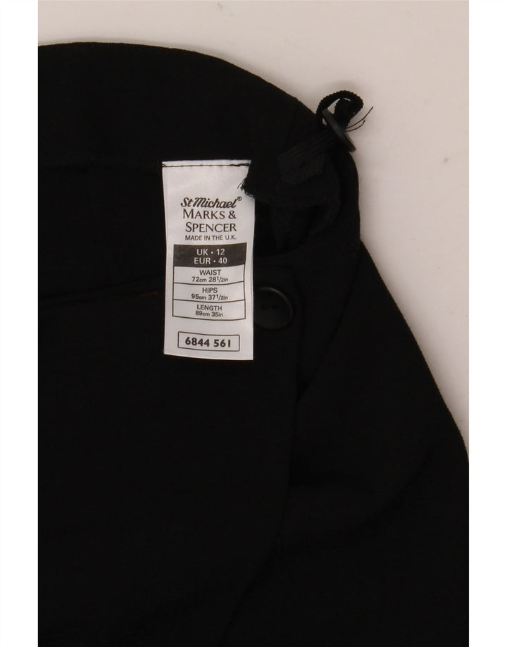 Fusta Wrap pentru femei Marks & Spencer UK 12 Medium W28 Poliester negru