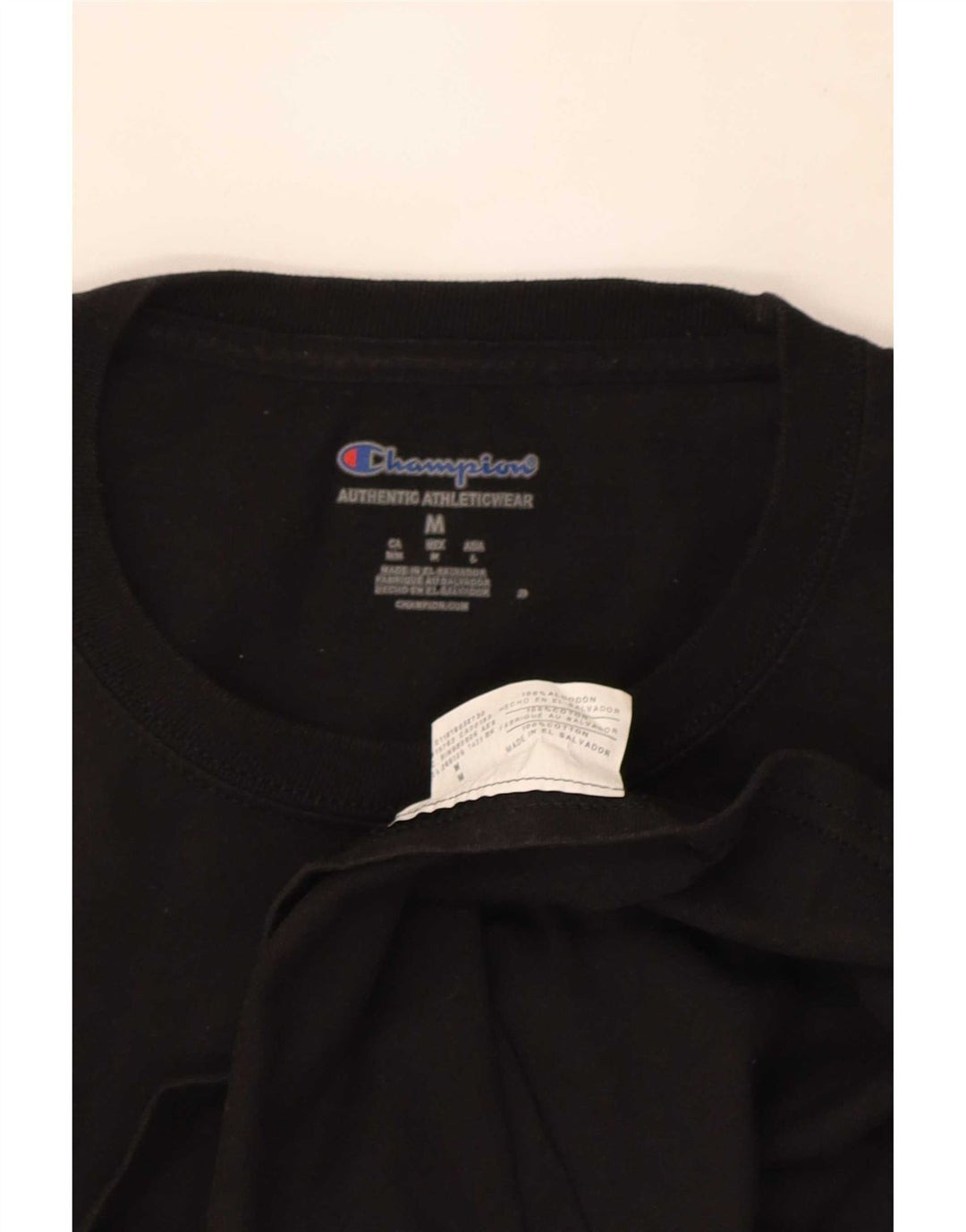 Tricou Bărbați Champion Top Medium Negru Bumbac