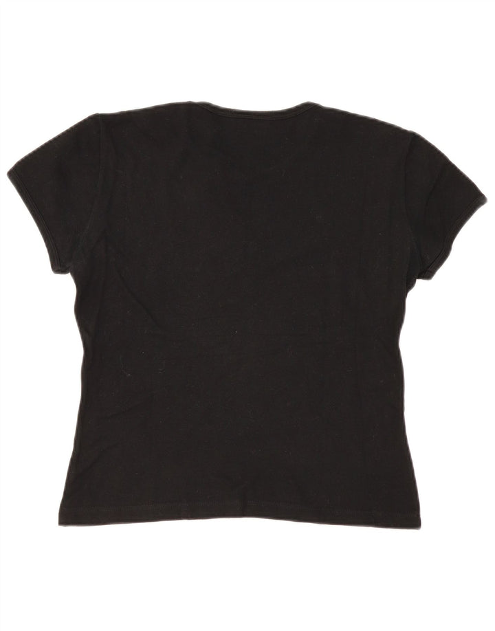 Tricou Lacoste Femei Top Marimea 42 Large Negru
