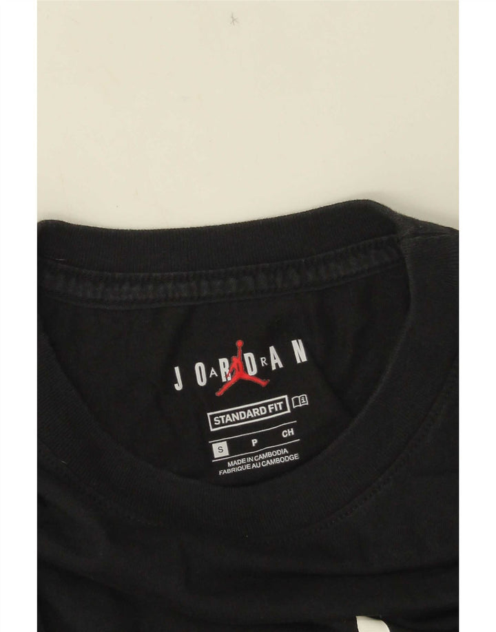 Tricou grafic Jordan pentru bărbați, cu croiala standard, Top mic, negru