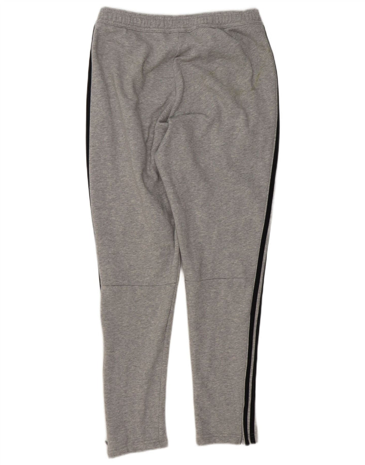 Pantaloni de trening Adidas pentru bărbați, bumbac gri mediu