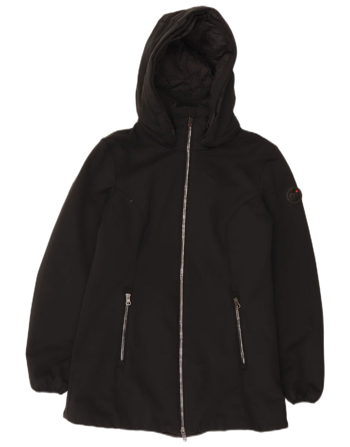 Jachetă căptușită cu glugă pentru femei Mistral UK 10 Small Black Nylon