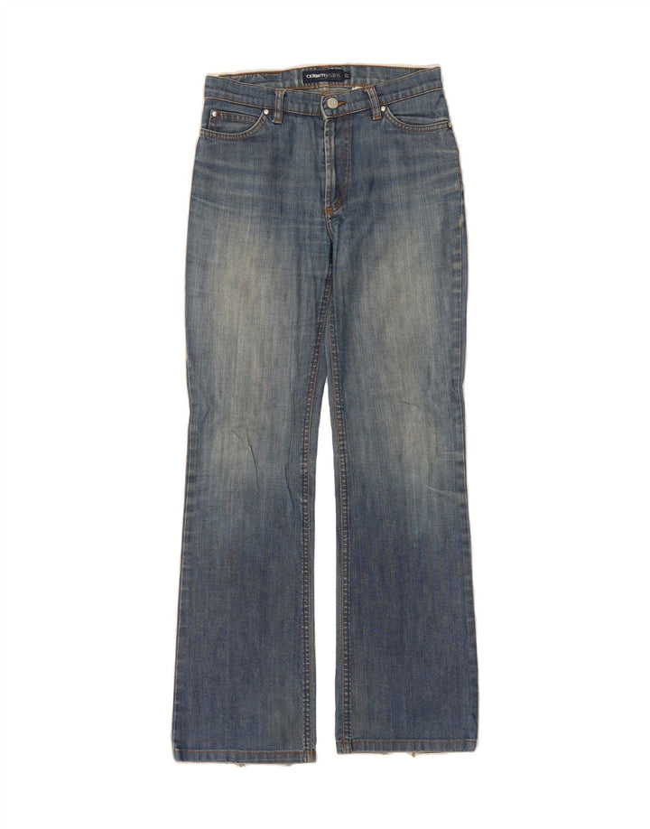 CERRUTI Womens Bootcut Jeans W27 L30 Blue Cotton Vintage Cerruti and Second-Hand Cerruti from Messina Hembry 