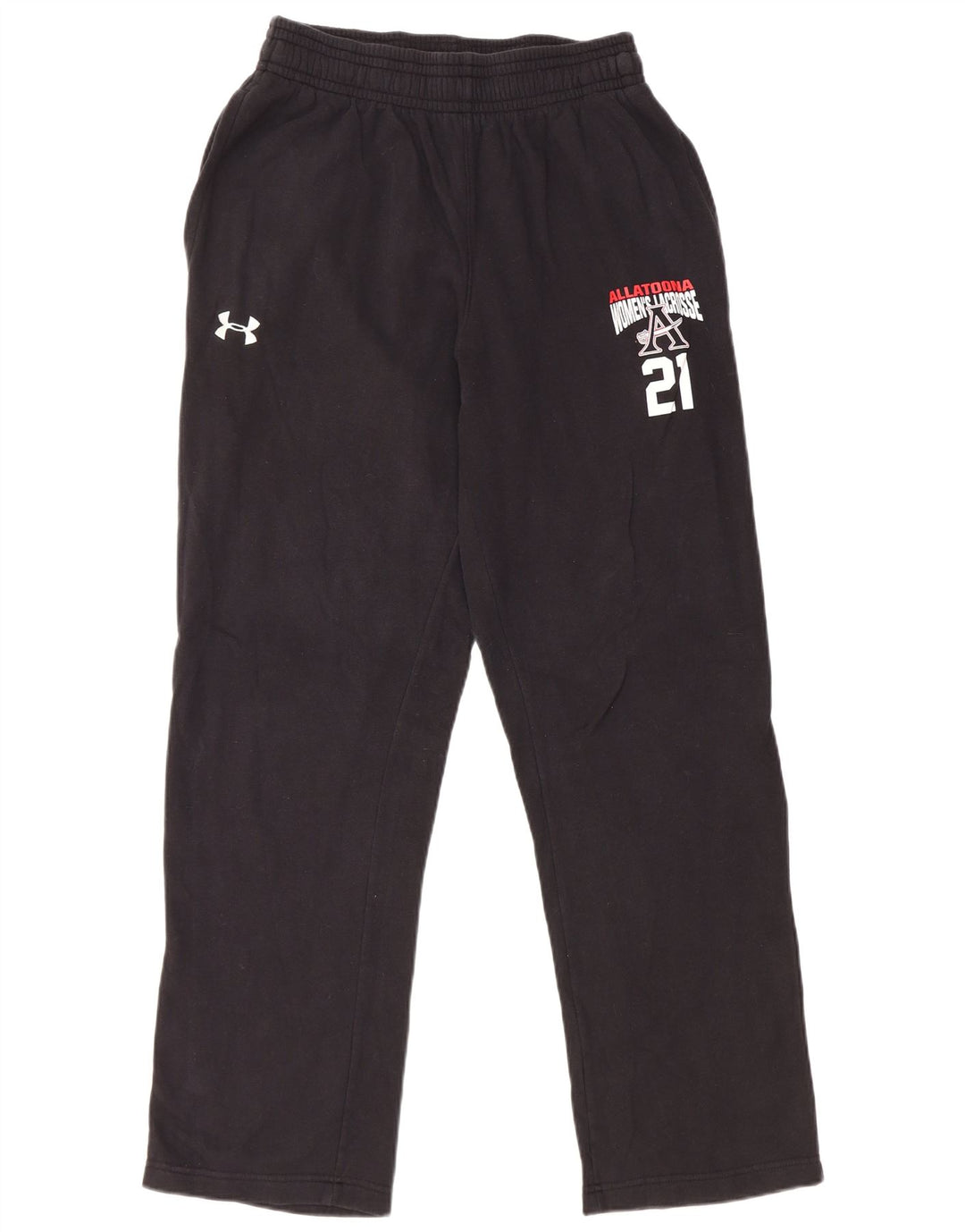 Pantaloni de trening grafic pentru bărbați UNDER ARMOUR, bumbac mediu negru