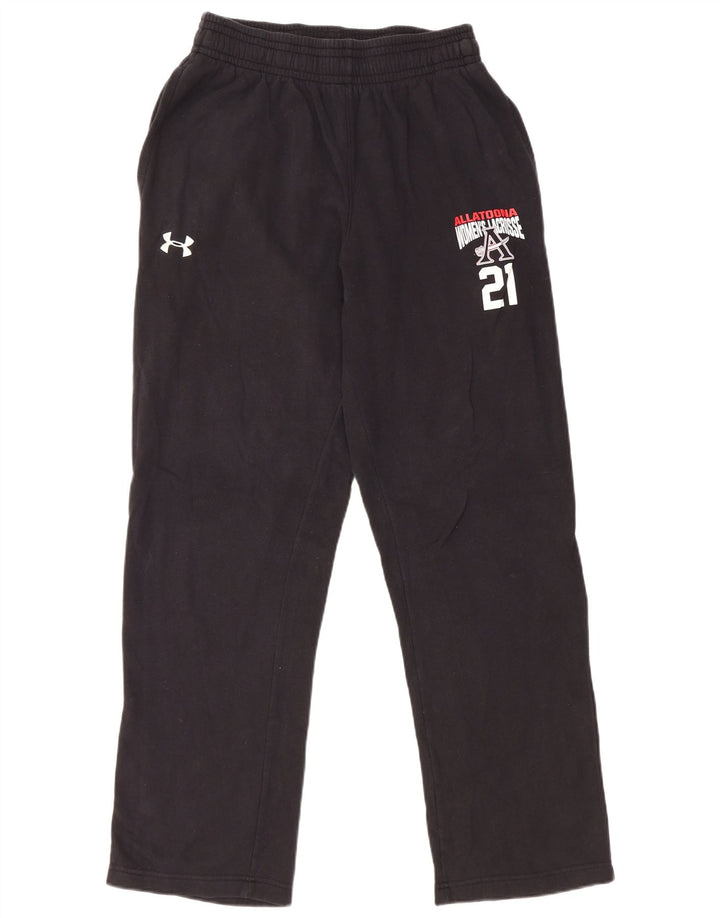 Pantaloni de trening grafic pentru bărbați UNDER ARMOUR, bumbac mediu negru