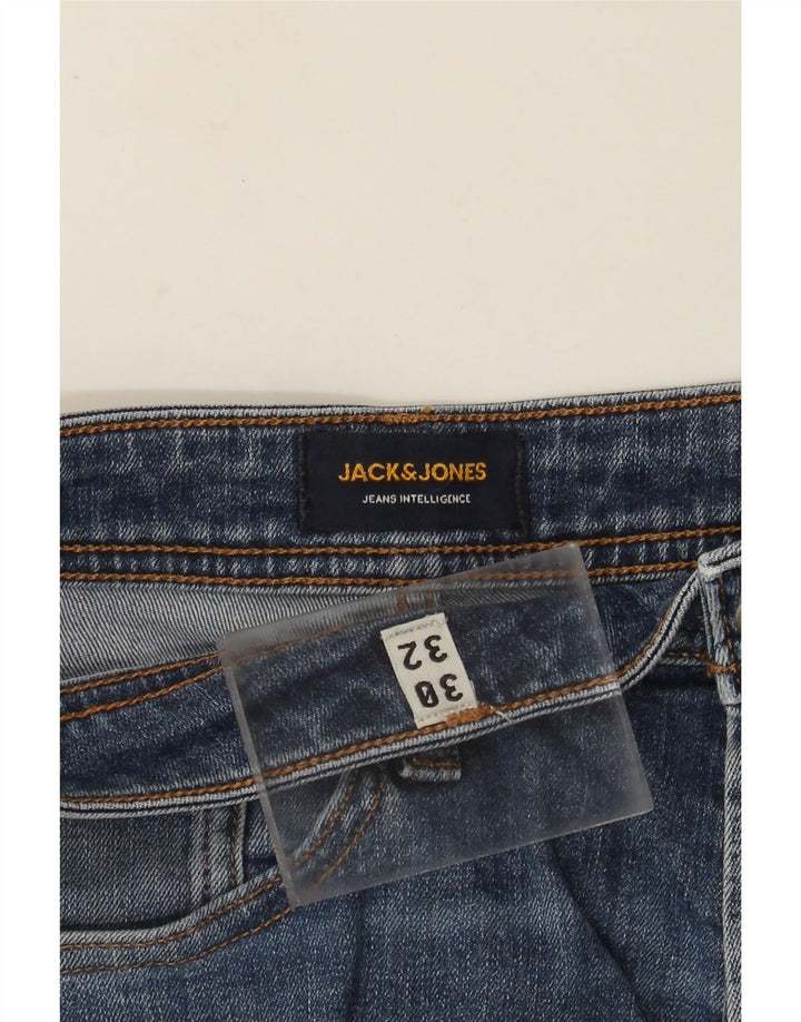 Blugi drepți pentru bărbați Jack & Jones W30 L32 Bumbac albastru