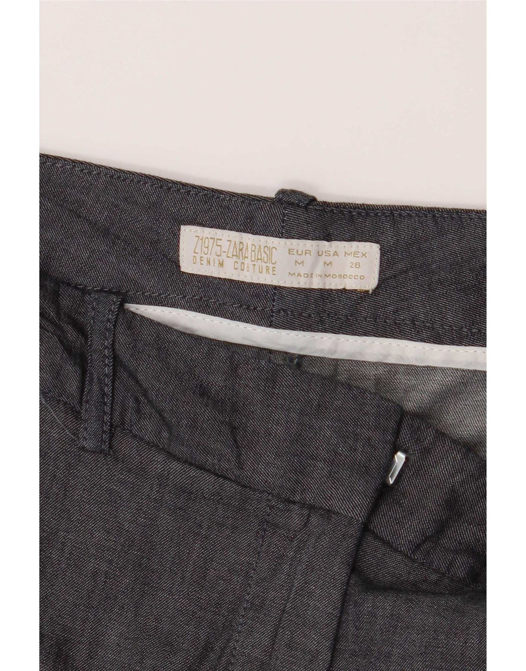 Pantaloni scurți chino pentru femei Zara Medium W28 Gri Bumbac