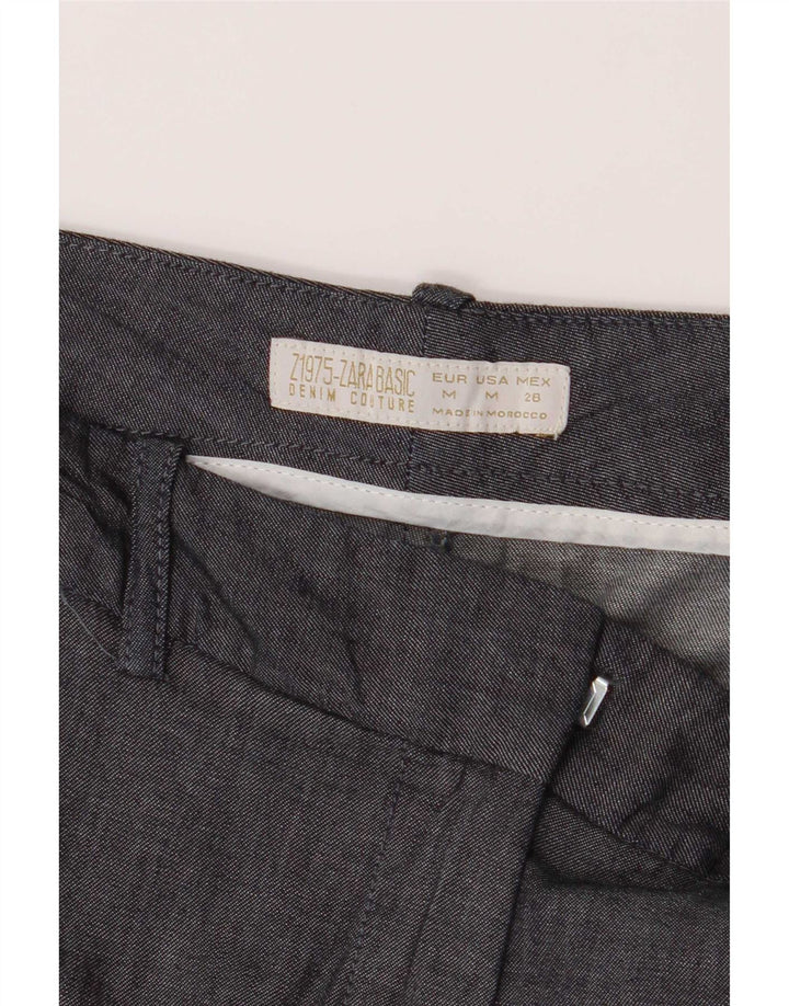 Pantaloni scurți chino pentru femei Zara Medium W28 Gri Bumbac