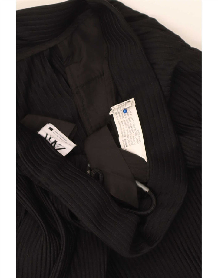 Pantaloni casual drepti pentru femei Zara Mediu L32 L30 Poliester negru