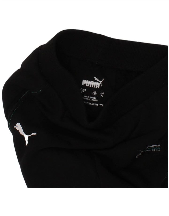 Pantaloni de trening PUMA pentru bebelusi baieti 18-24 luni negri