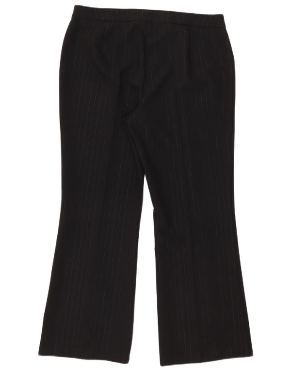 Pantaloni de costum pentru femei Marks & Spencer UK 18 XL W37 L30 Negru cu dungi