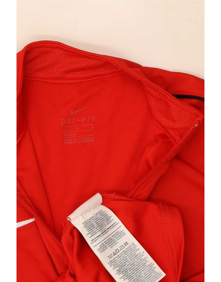 Jachetă de trening Nike Dri Fit pentru băieți 10-11 ani Poliester roșu mediu