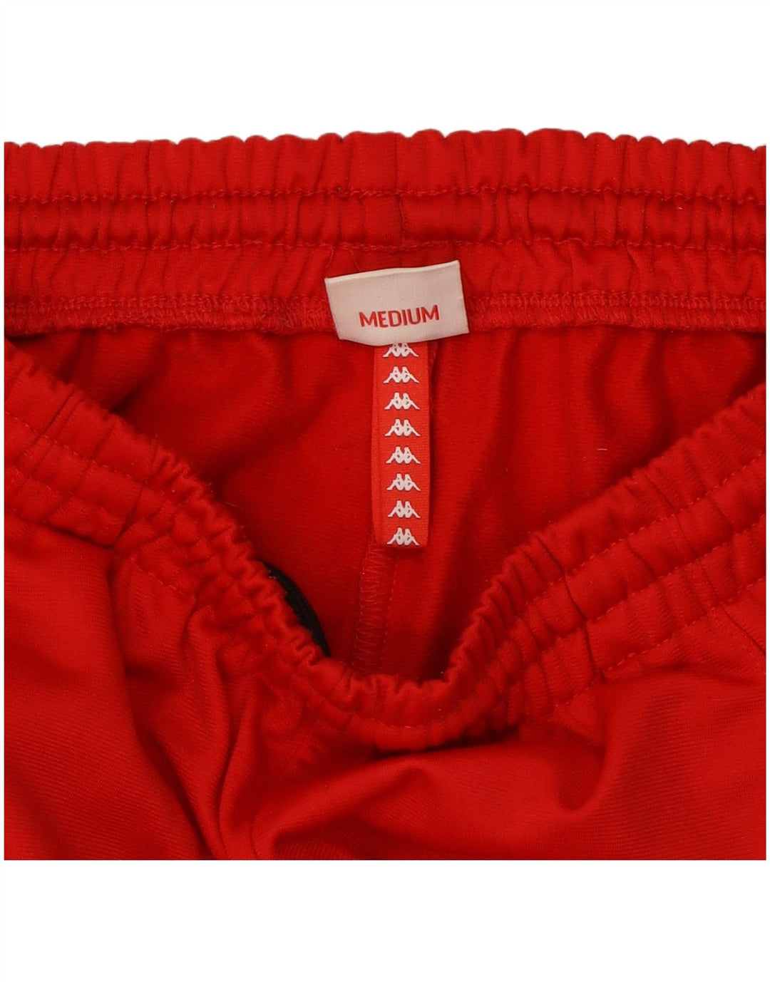 Pantaloni de trening cu grafică pentru bărbați Kappa, roșu mediu, poliester color bloc