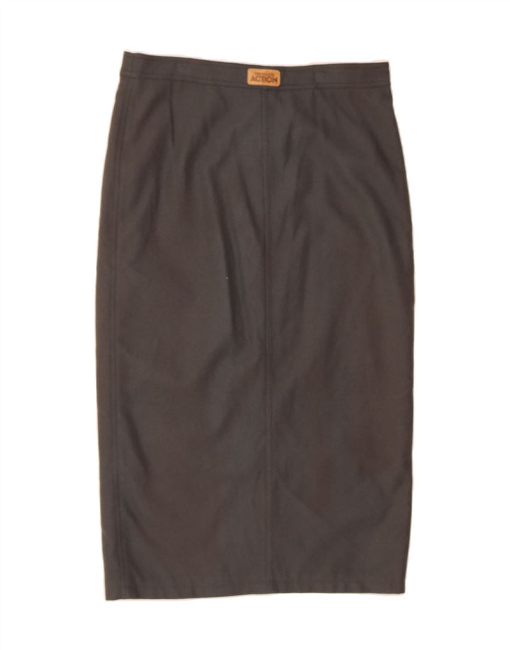 TRUSSARDI Womens Pencil Skirt W34 Large  Grey Wool Vintage Trussardi and Second-Hand Trussardi from Messina Hembry 
