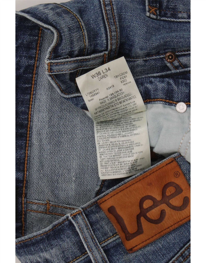 Blugi Lee Daren Slim pentru bărbați W36 L34 Bumbac albastru