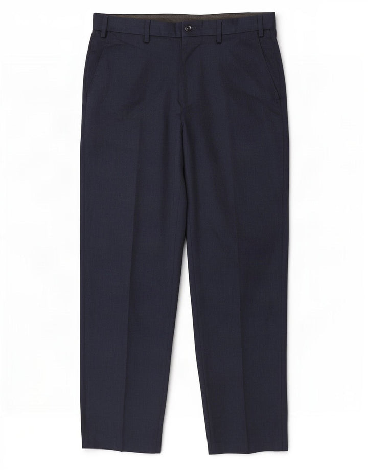 Pantaloni de costum pentru bărbați Marks & Spencer, cu ajustare normală, L34 L31, poliester bleumarin