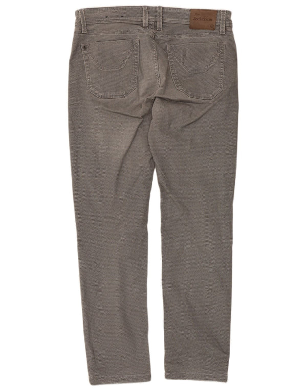 Pantaloni casual subțiri pentru bărbați Jeckerson L34 L29 bumbac gri