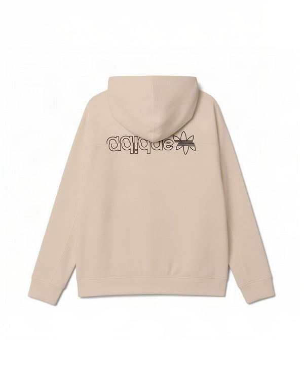 Pulover cu glugă cu grafic pentru bărbați Adidas, mare, alb, din bumbac color bloc