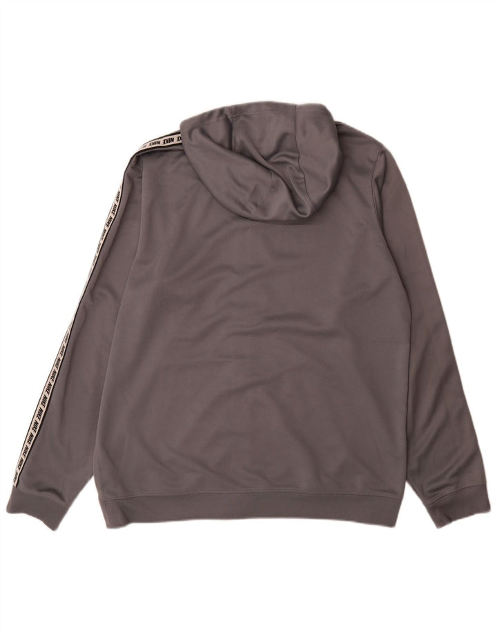 Pulover Nike Graphic Zip pentru bărbați, mare, gri, poliester color bloc