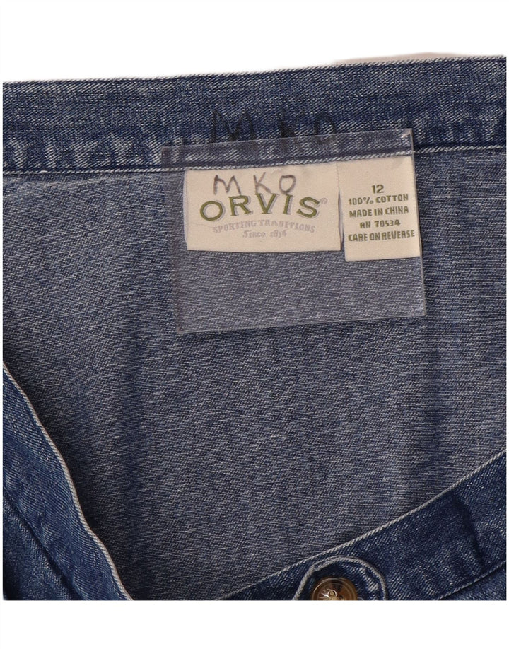Fusta de blugi pentru femei Orvis US 12 Large W32 Blue Bumbac