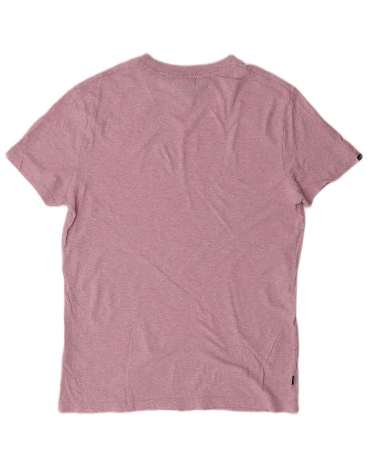 SUPERDRY Tricou Bărbați Top Bumbac Roz Mediu