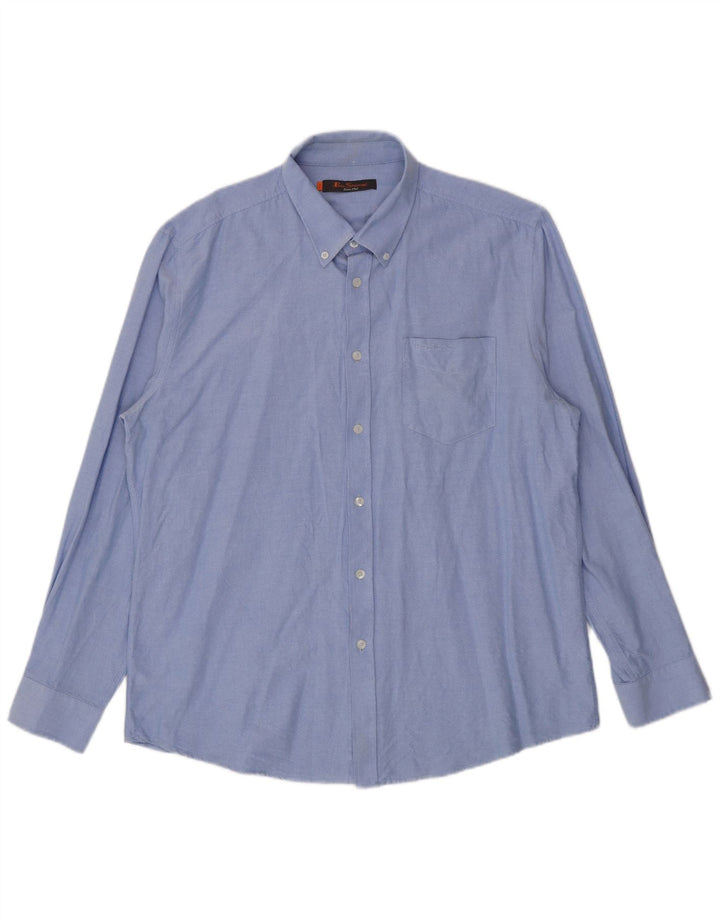 Cămașă pentru bărbați Ben Sherman XL Bumbac albastru