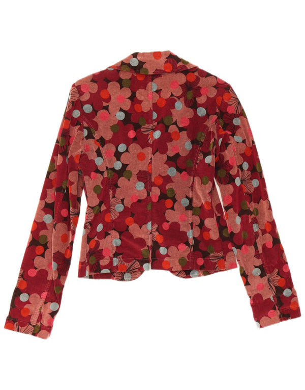 Jachetă Sisley pentru femei Crop 2 Button Blazer IT 42 Medium Multicolor Floral