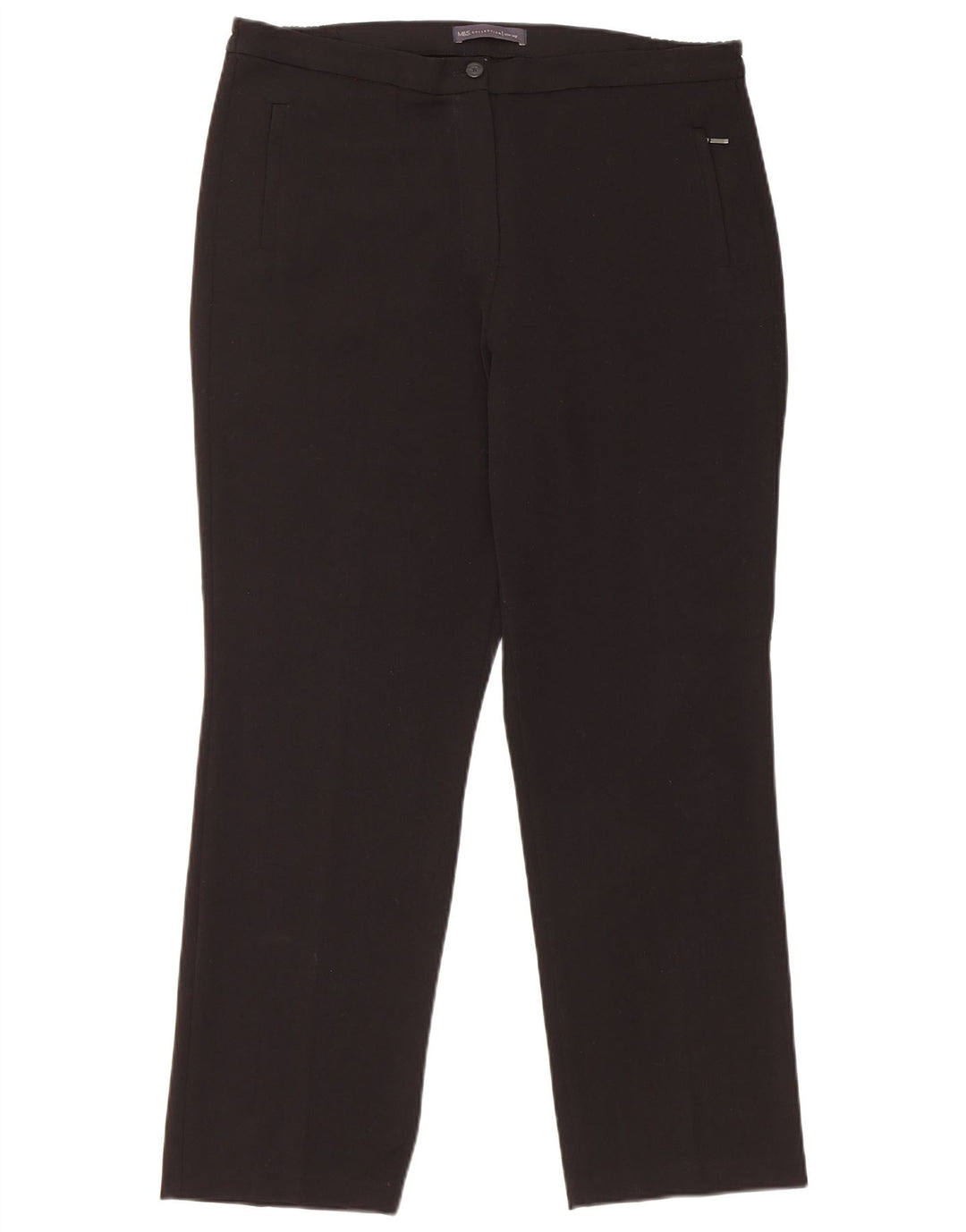 Pantaloni casual subțiri pentru femei Marks & Spencer W36 L28 negri