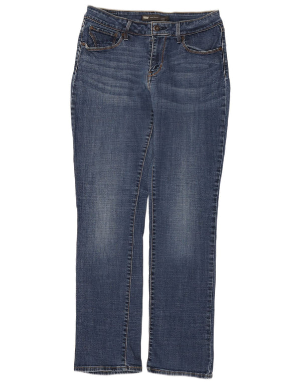 Blugi drepti Levi's Bold Curve pentru femei cu talie medie US 10 Large W30 L30 Albastru